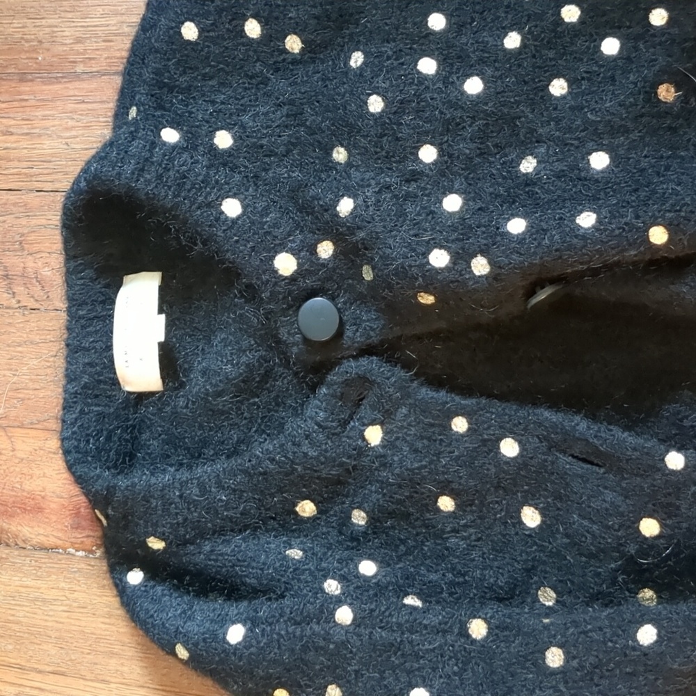 XS Sezane Gold dot cardigan